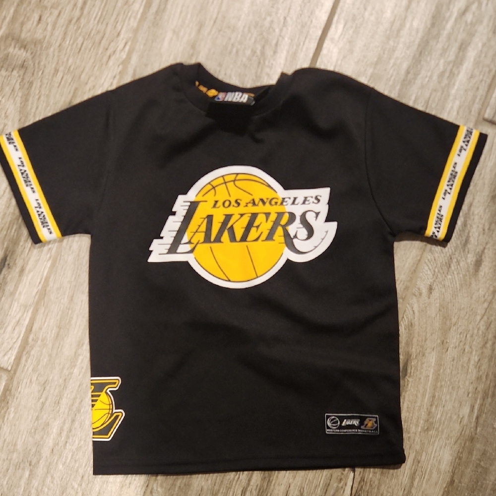 NBA Kids Los Angeles Lakers Black and Yellow Tee